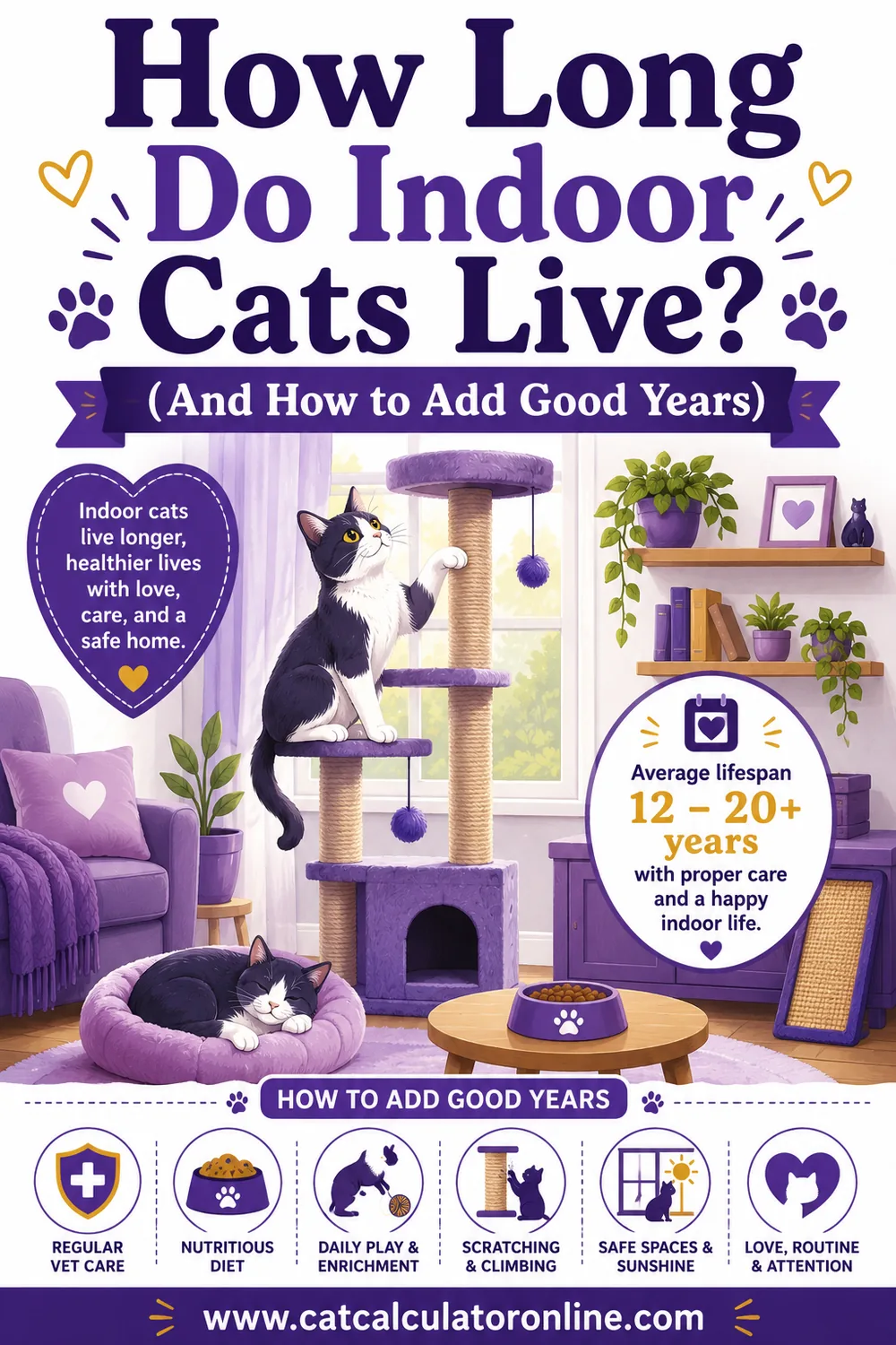How Long Do Indoor Cats Live? (And How to Add Good Years)